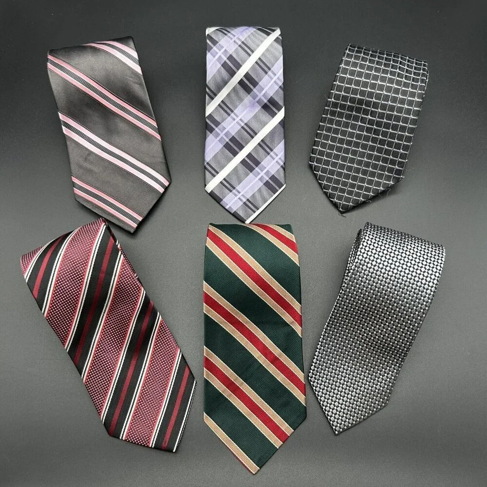 Lot of 6 Men's Neck Ties 55-58
